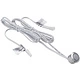 Выключатель сенсорный, с диммированием, врезной, 12V/24V, 60W/100W, синяя подсветка, цвет хром, с коннекторами, AKS - фото 1