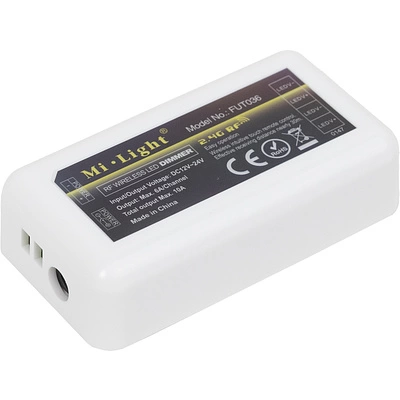 Контроллер для светодиодной ленты, 2 канала, 4 зоны, RF 2.4GHZ, 12/24V, 120W/240W, AKS - фото 1