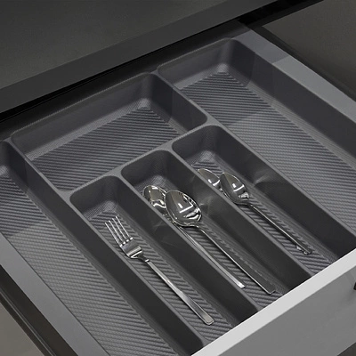 Лоток для столовых приборов 600 PIXEL 540*485, серый AKS - фото 4
