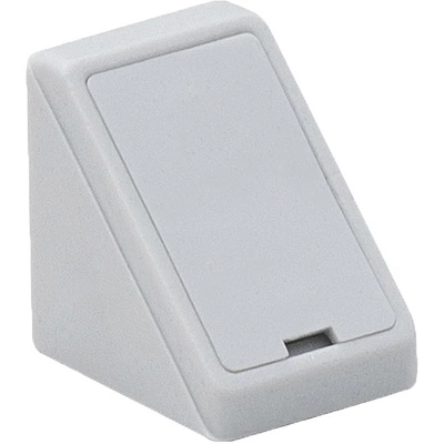 Уголок пластиковый одинарный с крышкой отдельно светло-серый -03- (уп/100шт) РП - фото 1