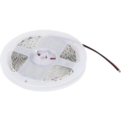 Лента светодиодная - 9,6W/m, 12V, 8мм, 2835, 120 д/м, IP20, теплый белый (3000K), CRI>80, 1100 Lm, 5м, AKS - фото 1