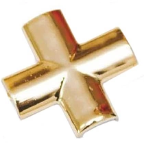 Соединитель-крестик к декору Z-22, золото, РП