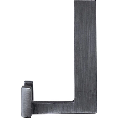 Крючок меб. двухрожковый мет. LEGGO шлифованный титан AKS - фото 3