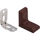Уголок с металлической основой и пластиковой крышкой венге (уп/10шт) AKS - фото 1
