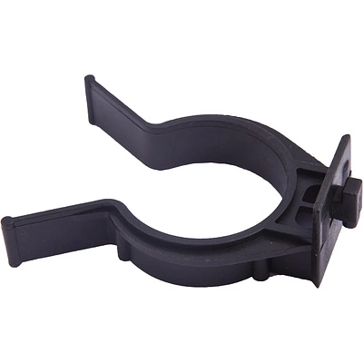 Крепление опоры кухонной пласт. (клипса под пластиковый цоколь AKS), черный - фото 1