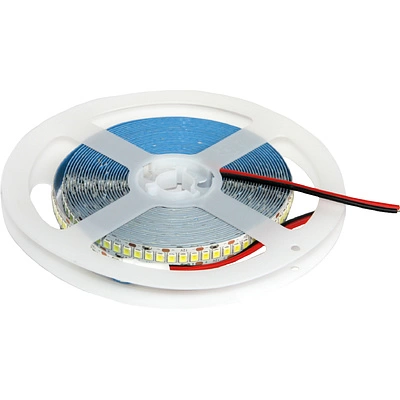 Лента светодиодная - 19,2W/m, 12V, 10мм, 2835, 240 д/м, IP20, холодный белый (6000K), CRI>80, 1050 Lm, 5м, AKS - фото 1