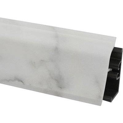 Плинтус ПВХ к столешнику LB38 белый мрамор (015) РФ (1шт=3м.п.) - фото 3