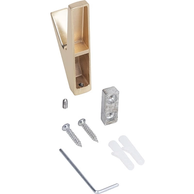 Крючок меб. однорожковый мет. FIX брашированное золото AKS - фото 6