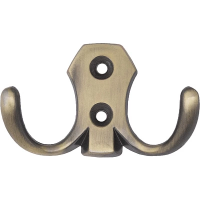 Крючок меб. двухрожковый мет. WP89 старое золото GRIDLI - фото 3