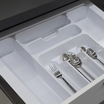 Лоток для столовых приборов 600 BASIC 540*485, белый AKS - фото 4