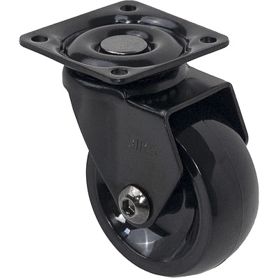 Колесо меб. ORION d50 h64 с площадкой, черный AKS - фото 1