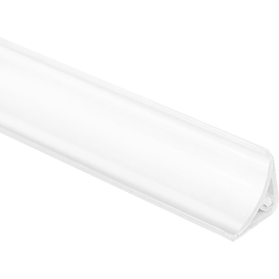 Плинтус ПВХ для столешницы белый узкий (S 011) AKS (1шт=3м.п.) - фото 1