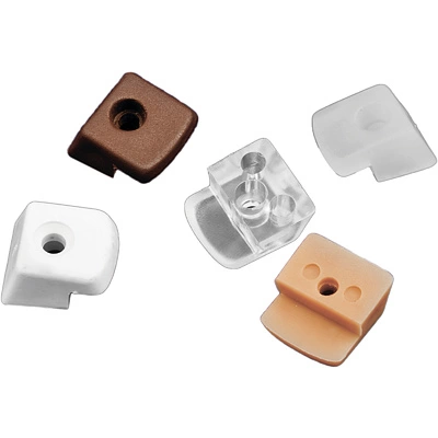 Стеклозажим пластик. белый (1 уп. = 10 шт.) AKS - фото 1