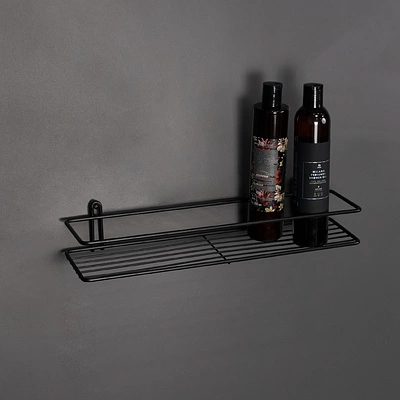 Полка подвесная прямая 1-ярусная 400*110*72, черный РФ - фото 3