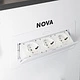 Выдвижной удлинитель Nova, 3 розетки, белый, AKS - фото 4