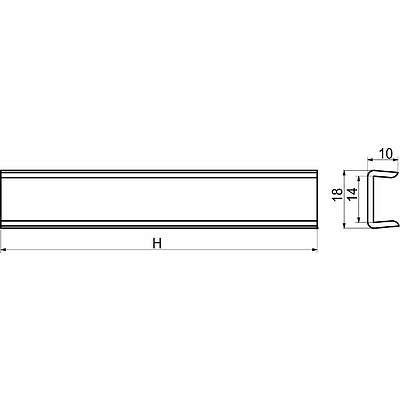 Заглушка к цоколю мебельному ПВХ h=100, орех экко РФ - фото 2