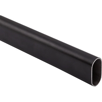 Труба овальная L-1000 30*15 (0,30кг/0,6мм), черный AKS - фото 1