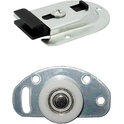 Комплект FAST для 1 раздвижной двери AKS 50 кг (ролики верх и низ, саморезы) - фото 1