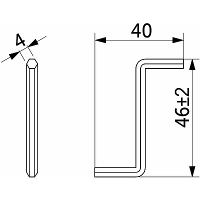 Ключ конфирматный 4,0мм S-образный AKS (упак.-4шт.) - фото 2