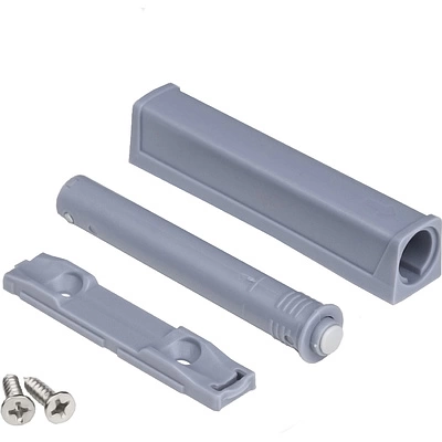 Механизм push-to-open наконечник резиновый накладной/врезной серый AKS усиленный - фото 3