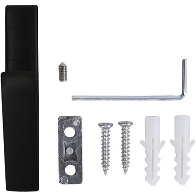 Крючок меб. однорожковый мет. FIX черный матовый AKS - фото 5