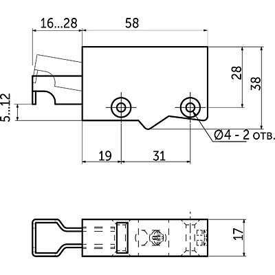 Навес кухонный регулируемый универсальный белый (уп/ 200 шт) РФ - фото 2