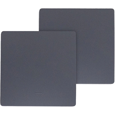 Выключатель кинетический, с реле, проходной, 1 клавиша, графит, AKS - фото 1