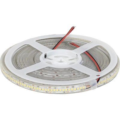 Лента светодиодная термостойкая, подводная - 9,6W/m, 24V, 11мм, 2835, 120 д/м, IP68, нейтральный белый (4000К), 5м, AKS - фото 1