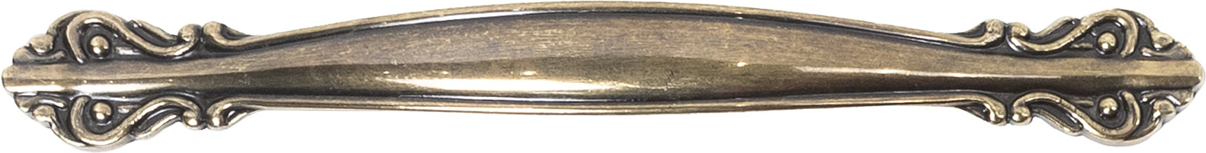 Ручка меб. скоба мет. WERON 128 античная латунь, AKS - фото 4