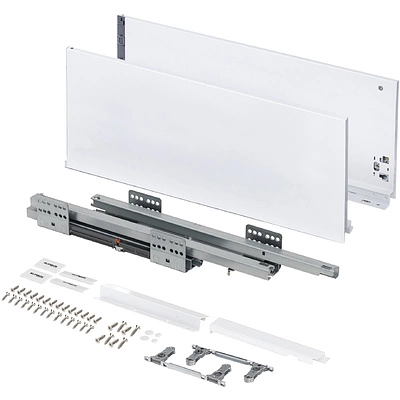 Система ящиков Slimbox Evolution L-500 H=199 с доводчиком ДСП16мм белый - фото 4