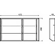 Вкладыш 30/500 шуфлядный металлический Organizer нержавеющая сталь (473*280*65) AKS - фото 2