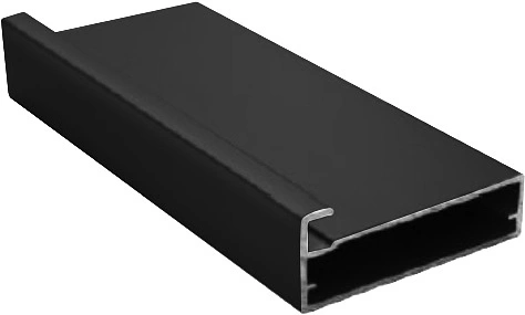 Профиль алюминиевый для рамочных фасадов Z-9 черный глянец (L-6000) АЛЮТЕХ - фото 1