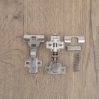 Петля накладная с доводчиком 45мм h0 clip-on PRIME by AKS (саморезы, заглушки) (упак. = 2 шт.) - фото 6