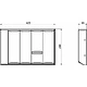 Вкладыш 30/400 шуфлядный металлический Organizer нержавеющая сталь (373*280*65) AKS - фото 6