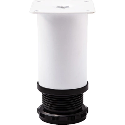 Опора меб. мет. d50 h100 с регул. белый AKS - фото 2