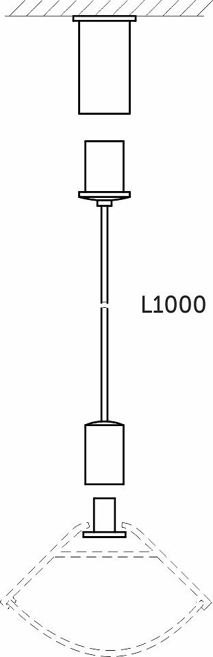 Комплект подвесов для профиля ORION-GREAT 3030Q и ORION-GREAT 3030C, пара тросов по 1 м, AKS - фото 2