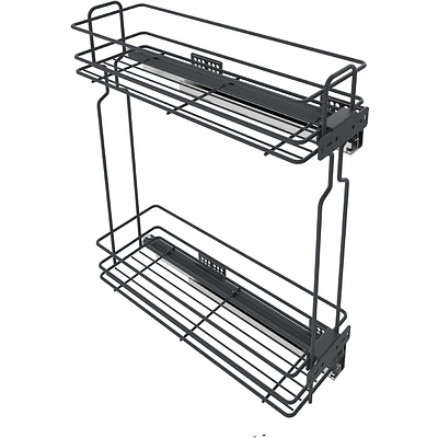 Выдвижная корзина-карго 200 крепл.боковое/правое, графит WIEXPOL - фото 1
