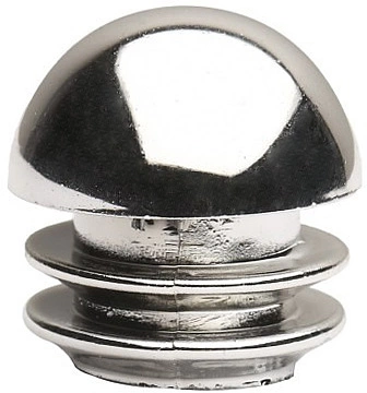 Заглушка внутр. трубы d25 (507D) 0,8мм полушар, хром AKS - фото 1