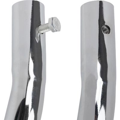 Опора меб. гнутая d40 h720 с гайкой, хром AKS - фото 3