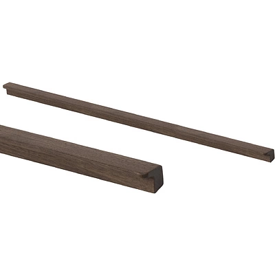 Ручка меб. скоба деревянная MIRA 672/1000 орех, AKS - фото 1