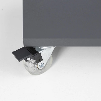 Колесо меб. SHIFT d50 h67 с площадкой с торм., прозрачный AKS - фото 3