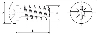 Шуруп EURO EK 6,3*16 (уп/10шт) AKS - фото 2