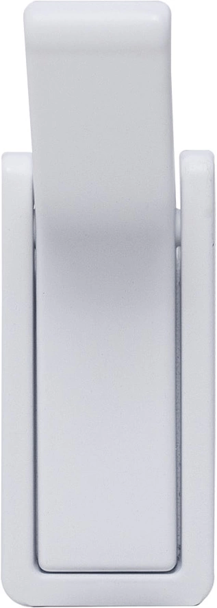 Крючок меб. однорожковый мет. KLICK белый AKS - фото 4