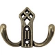 Крючок меб. двухрожковый мет. PALAZZO античная латунь AKS - фото 3