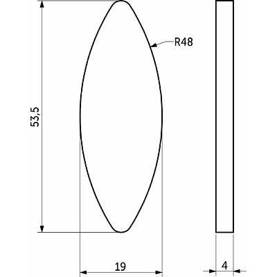 Шкант плоский №10 (53*19*4) (уп/20 шт) РП - фото 2