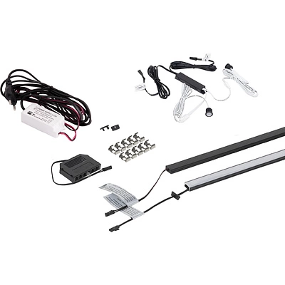 Подсветка светодиодная Night, 20W (подсветка для кровати), нейтральный белый (4000K), 2000мм, черный, AKS - фото 2