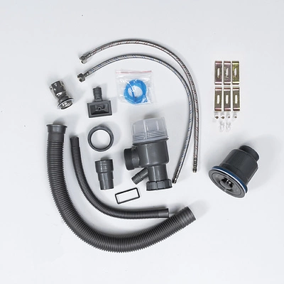 Мойка н/сталь, прямоугольная одночашевая со смесителем, 400*500мм, соты графит, PVD, универсальная, AKS (3,2мм) - фото 6