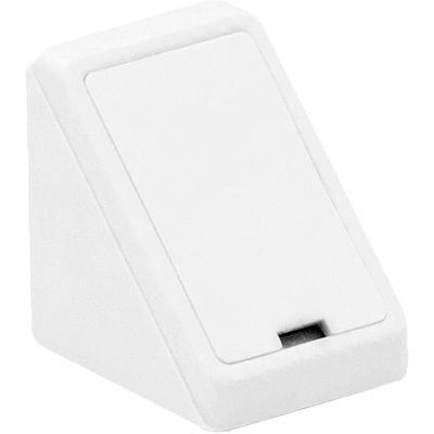 Уголок пластиковый одинарный с крышкой отдельно белый -02- (уп/100шт) РП - фото 1