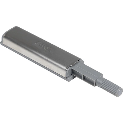 Механизм push-to-open наконечник резиновый накладной серый AKS металлический корпус - фото 1