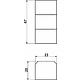 Пропуск удлинителя Locus пластиковый для RJ45, AKS - фото 4